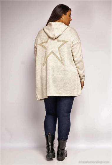 Wholesaler Catherine Style - Star Logo Knit Hooded Vest