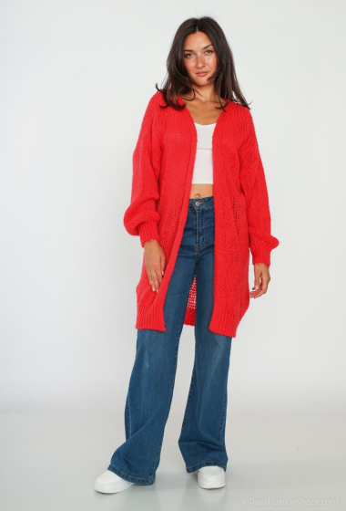 Wholesaler Catherine Style - Cardigan with puff sleeves