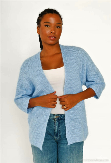 Wholesaler Catherine Style - Soft Knit Vest Knitted Short Honeycomb