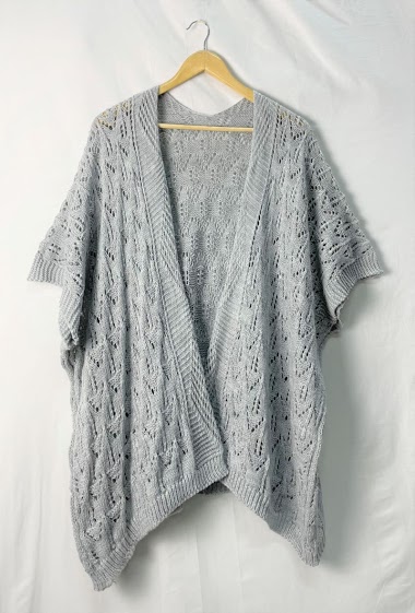 Wholesaler Catherine Style - Perforated cardigan with short sleeves