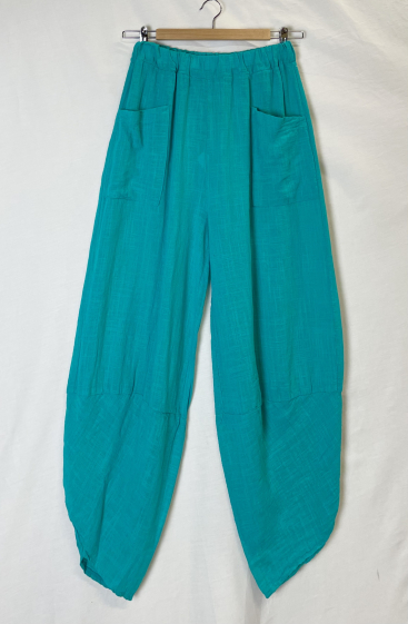 Wholesaler Catherine Style - Poached cotton cropped pants