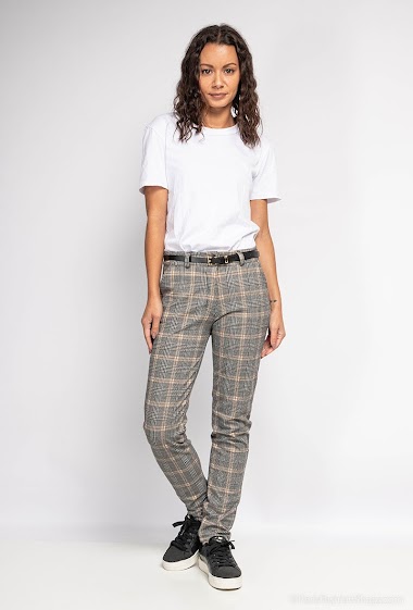Wholesaler Catherine Style - Glen plaid pattern pants