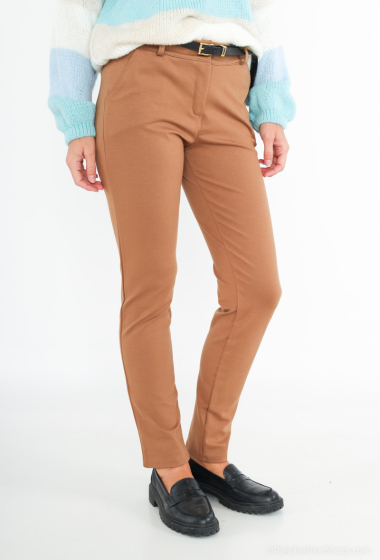 Wholesaler Catherine Style - Thick Stretch Belted Waistband Pants