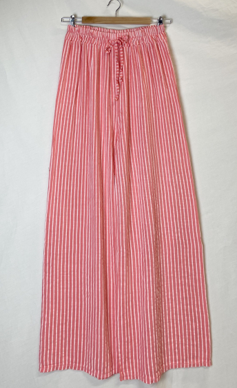 Wholesaler Catherine Style - Irregular Striped Print Trousers
