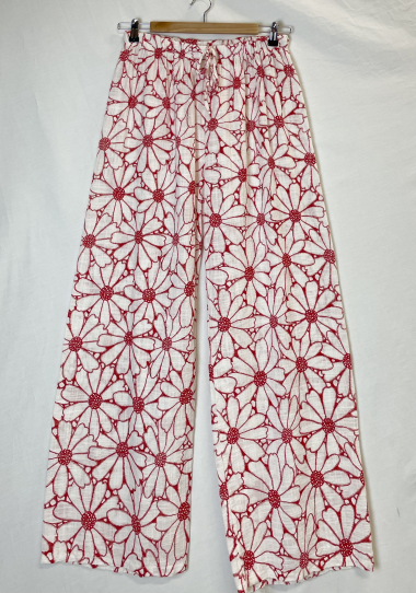 Wholesaler Catherine Style - Floral-print cotton pants