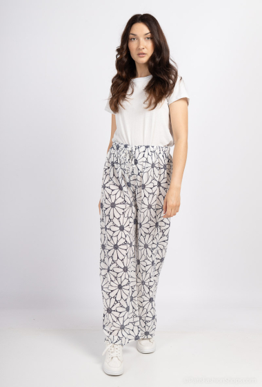 Mayorista Catherine Style - Pantalones de algodón con estampado floral