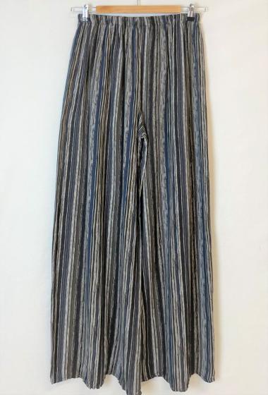 Wholesaler Catherine Style - Fluid wide-leg pants with colorful stripes