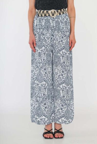Wholesaler Catherine Style - Wide-leg printed trousers