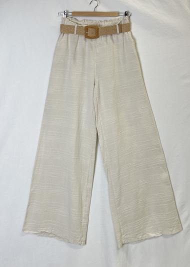 Grossiste Catherine Style - Pantalon large poche à ceinture