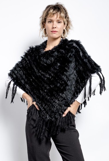 Wholesalers Catherine Style - Poncho with fur