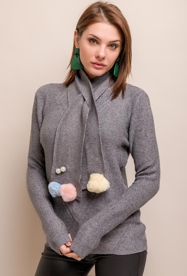 Großhändler Catherine Style - Pullover mit Schal