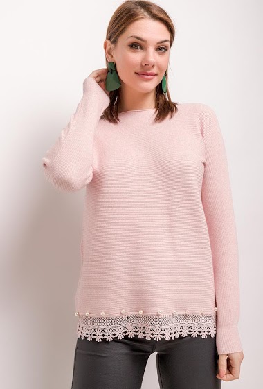 Wholesaler Catherine Style - Sweater with pearls