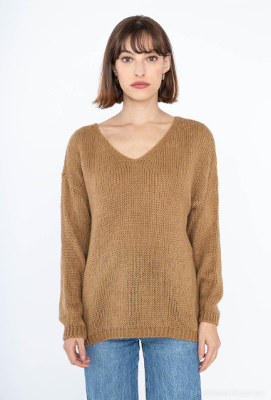 Wholesaler Catherine Style - Soft knit V-neck sweaters