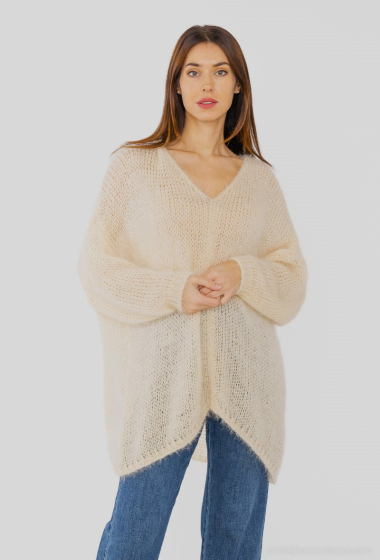 Wholesaler Catherine Style - Loose oversized soft knit sweaters