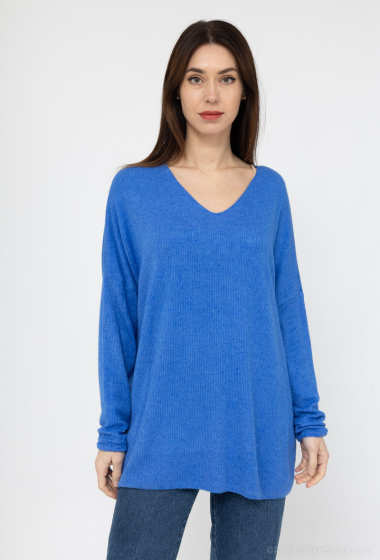 Wholesaler Catherine Style - Loose textured heather sweaters