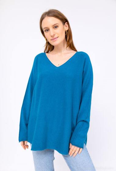 Wholesaler Catherine Style - Chunky V-Neck Sweaters