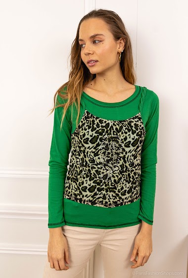 Grossistes Catherine Style - pulls fin leopard