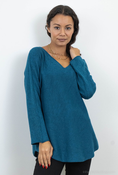 Großhändler Catherine Style - Strukturierte Pullover mit langen Ärmeln