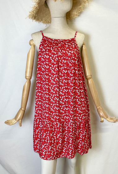 Wholesaler Catherine Style - Flowy floral-print strap dress