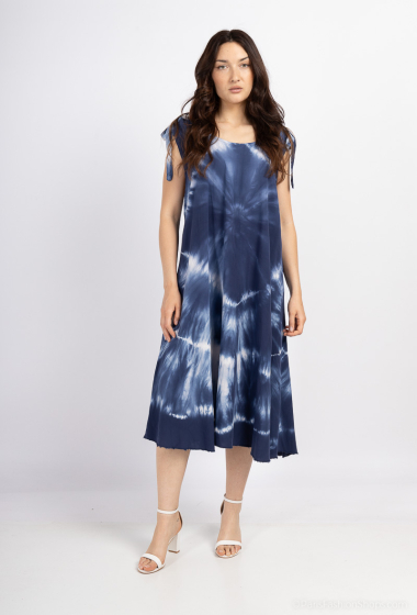 Wholesaler Catherine Style - Tie-dye print midi tank dress