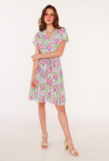 Wholesaler Catherine Style - Printed wrap dress