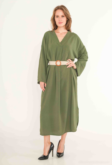 Wholesaler Catherine Style - Flowy dress with pocket centerline
