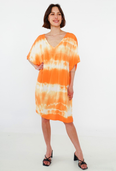 Wholesaler Catherine Style - Flowy tie-dye print dress