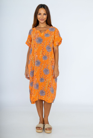 Wholesaler Catherine Style - Floral print pocket midi dress