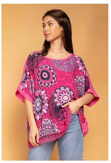Wholesaler C'Belle - Mandala printed blouse
