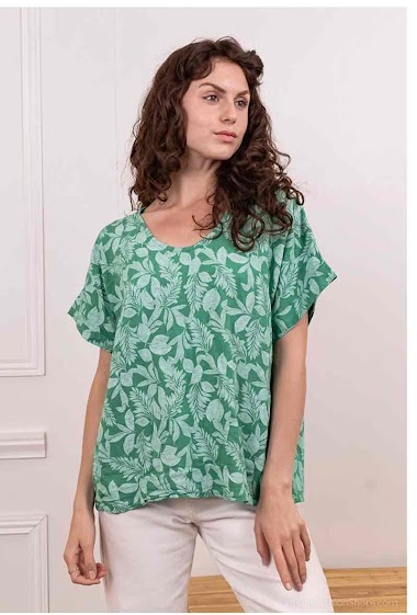 Wholesaler C'Belle - Tropical printed blouse