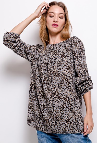 Großhändler C'Belle - Leopard blouse