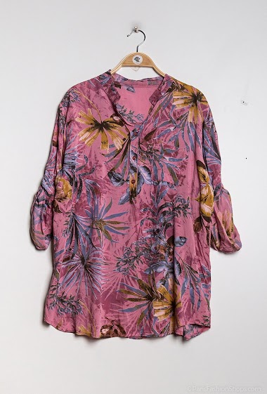 Wholesaler C'Belle - Shirt with tropical print