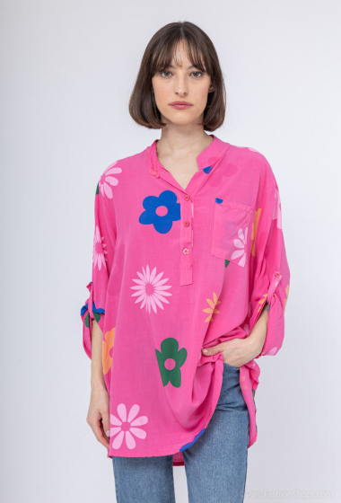 Großhändler C'Belle - Hemd mit Blumendruck
