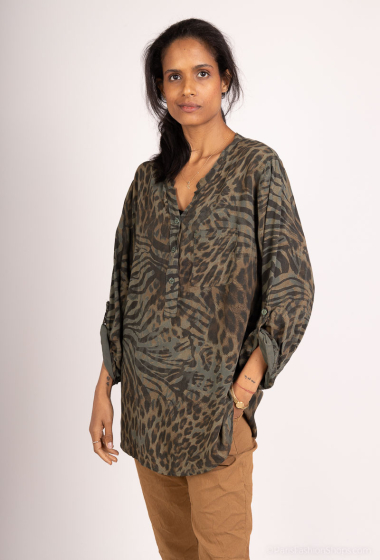 Wholesaler C'Belle - Leopard print shirt