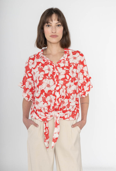 Wholesaler C'Belle - Light flower print shirt