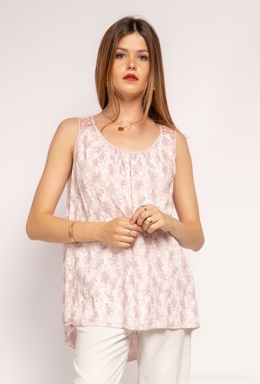 Wholesaler C'Belle - Floral sleeveless top