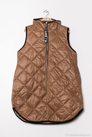 Wholesaler C'Belle - Hooded sleeveless down jacket