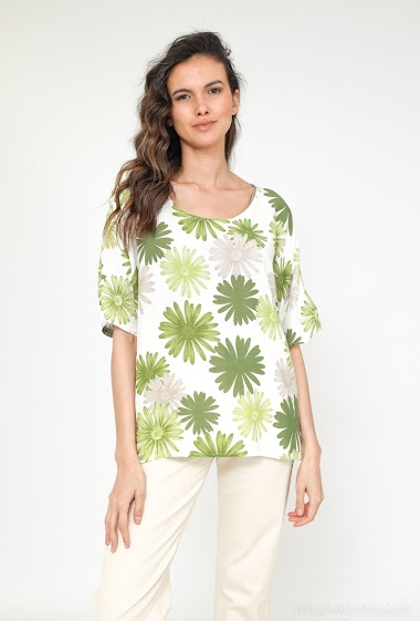 Wholesaler C'Belle - Plinted blouse