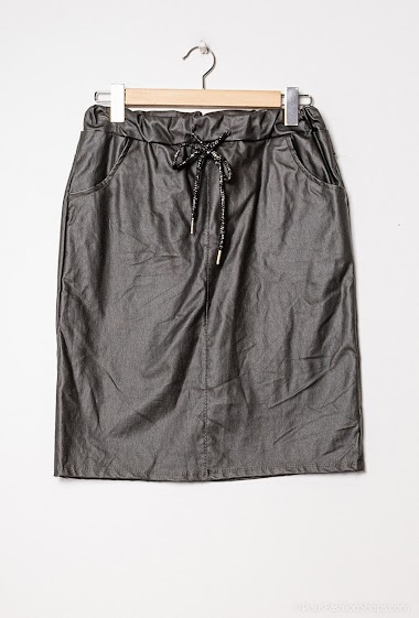 Großhändler C'Belle - Faux leather skirt