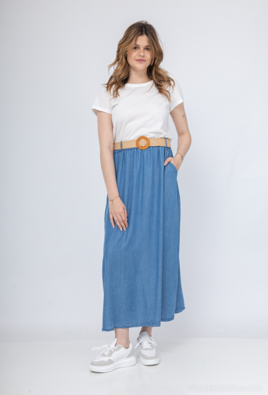 Wholesaler C'Belle - Jeans print skirt