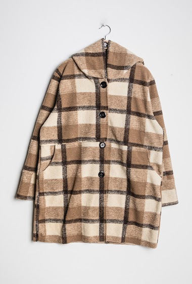Wholesaler C'Belle - Check coat