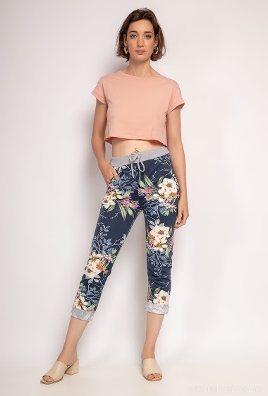 Wholesaler C'Belle - Flower print pants