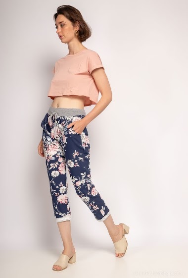 Wholesaler C'Belle - Flower print pants