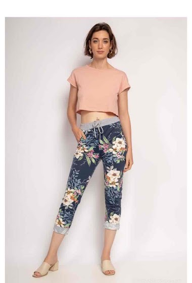 Großhändler C'Belle - Flower print pants
