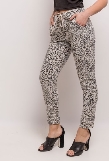 Wholesaler C'Belle - Pants with leopard pants