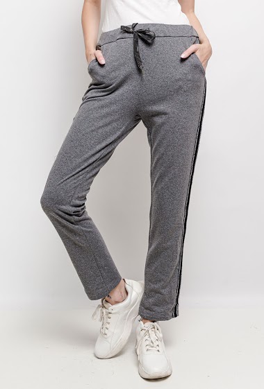 Wholesaler C'Belle - Jogger pants with side stripes