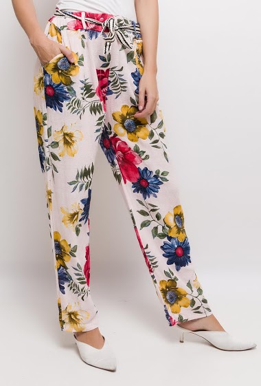Wholesaler C'Belle - Floral pants