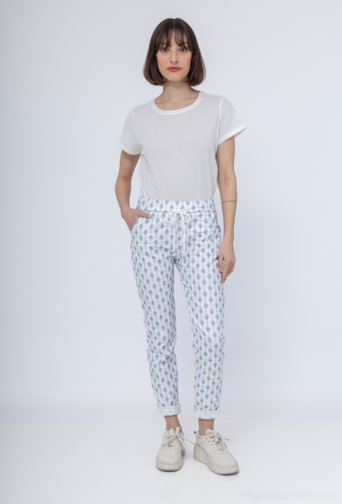 Wholesaler C'Belle - Printed pants with 2 side pockets