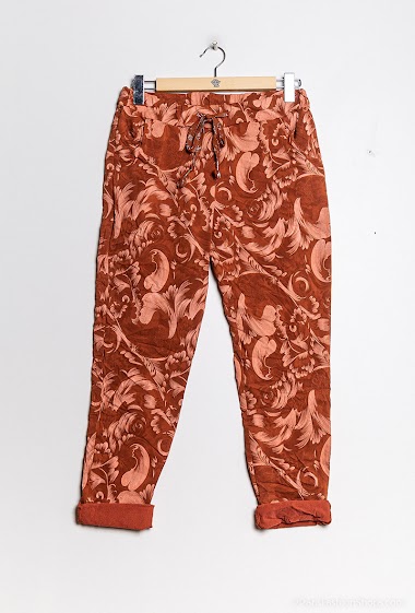 Großhändler C'Belle - Stretchy pants with flower print