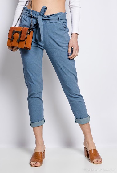 Wholesaler C'Belle - Stretch pants with belt